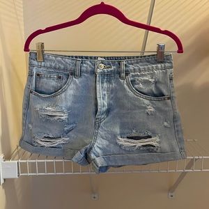 Denim shorts